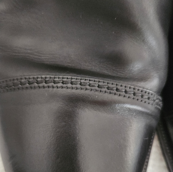 Cole Haan Black Lace Up 9.5 Mens Dress Shoes Tap Toe Nike Air Heel Made … - Picture 11 of 16